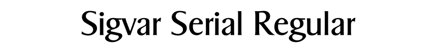 Sigvar Serial Regular
