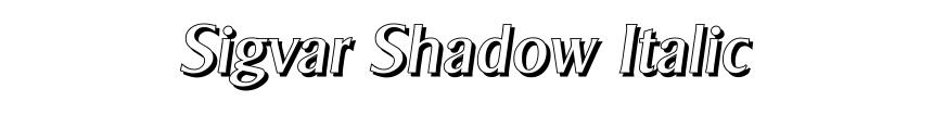 Sigvar Shadow Italic
