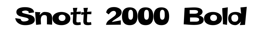 Snott 2000 Bold