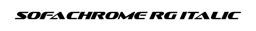 Sofachrome Rg Italic