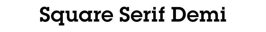 Square Serif Demi