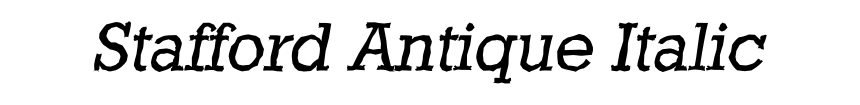 Stafford Antique Italic