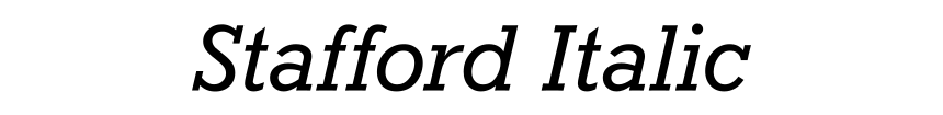 Stafford Italic