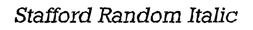 Stafford Random Italic