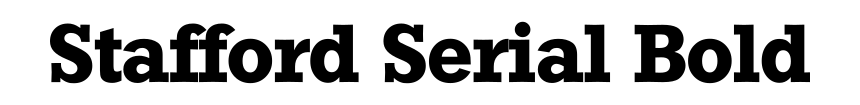 Stafford Serial Bold