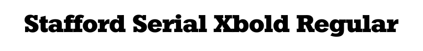 Stafford Serial Xbold Regular