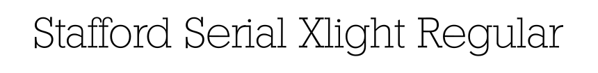 Stafford Serial Xlight Regular