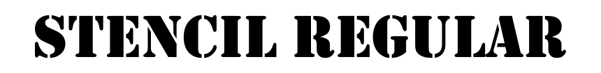 Stencil Regular