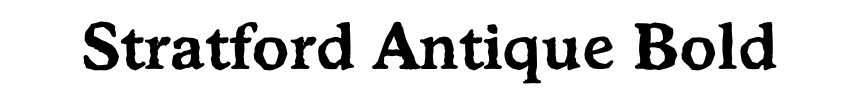Stratford Antique Bold