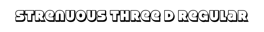 Strenuous Three D Regular