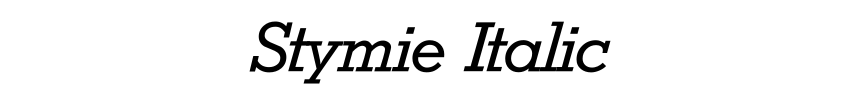 Stymie Italic