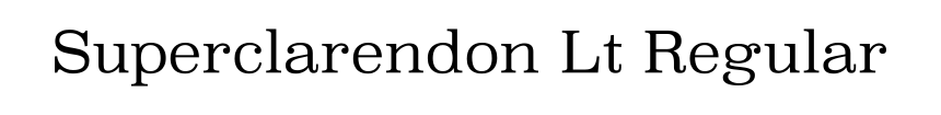 Superclarendon Lt Regular