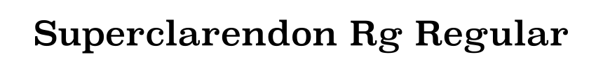 Superclarendon Rg Regular