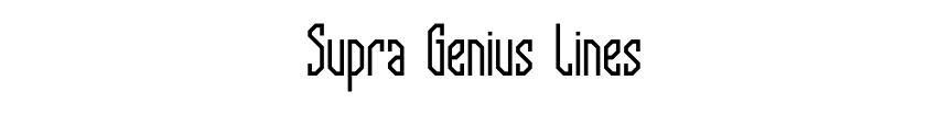 Supra Genius Lines