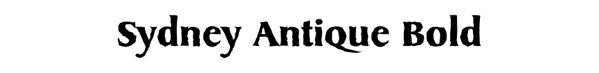 Sydney Antique Bold