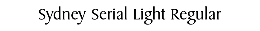 Sydney Serial Light Regular
