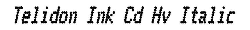 Telidon Ink Cd Hv Italic