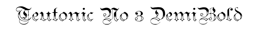 Teutonic No 3 DemiBold