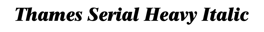 Thames Serial Heavy Italic