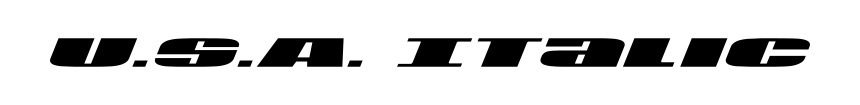 U.S.A. Italic