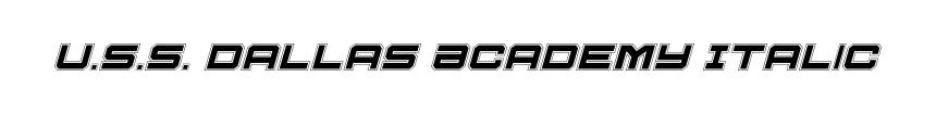 U.S.S. Dallas Academy Italic