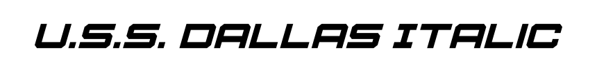 U.S.S. Dallas Italic
