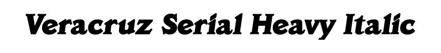 Veracruz Serial Heavy Italic