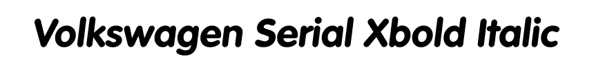 Volkswagen Serial Xbold Italic