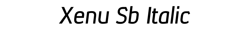 Xenu Sb Italic