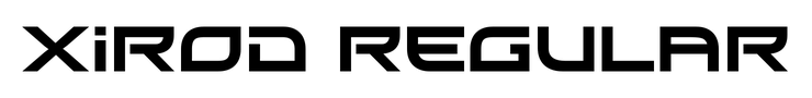 Xirod Regular preview