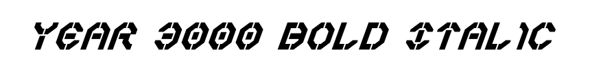 Year 3000 Bold Italic