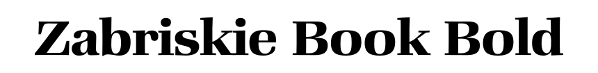 Zabriskie Book Bold