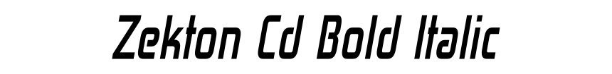 Zekton Cd Bold Italic
