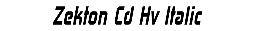 Zekton Cd Hv Italic