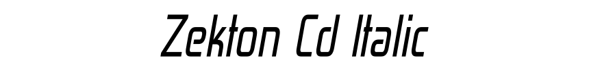 Zekton Cd Italic
