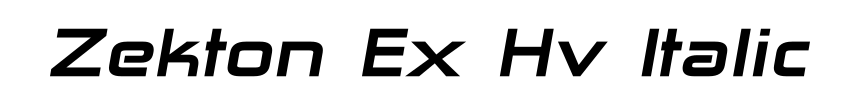 Zekton Ex Hv Italic