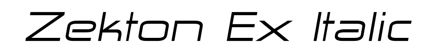 Zekton Ex Italic