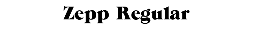 Zepp Regular