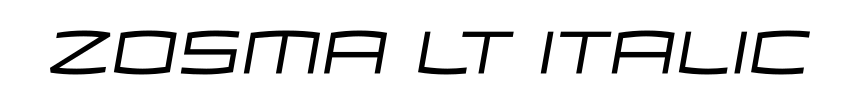 Zosma Lt Italic