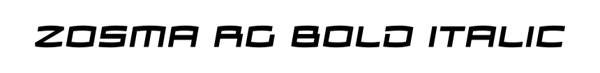 Zosma Rg Bold Italic