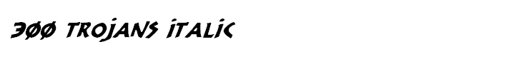 300 Trojans Italic