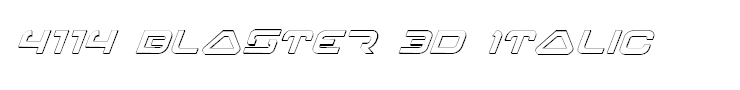 4114 Blaster 3D Italic