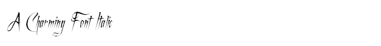 A Charming Font Italic