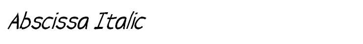 Abscissa Italic