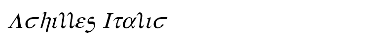 Achilles Italic