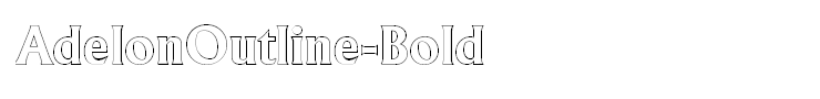 AdelonOutline-Bold