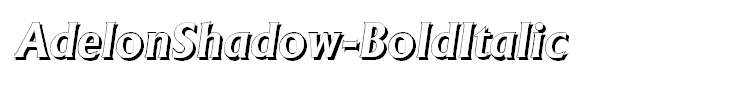 AdelonShadow-BoldItalic