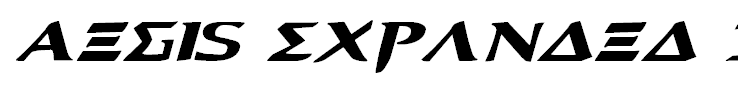 Aegis Expanded Italic