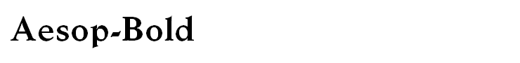 Aesop-Bold