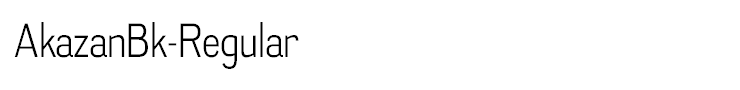 AkazanBk-Regular